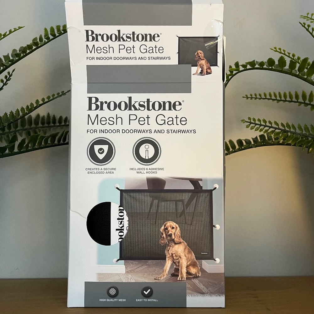 Brookstone Mesh Pet Gate.
